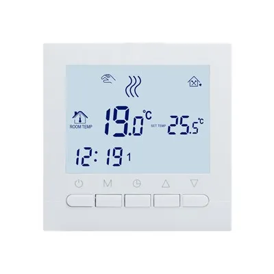 バッテリー電源付きボイラー用デジタル壁掛けルームサーモスタット BOT313W