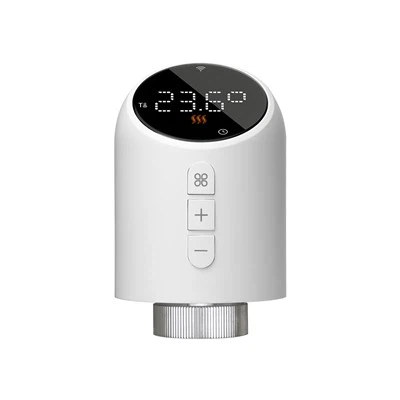 黒の丸いスクリーン Wifi ラジエーター コントロール アクチュエーター TRV-705WF
